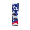 boty TECH 10 limitovaná edice UNION REDBUD MX  ALPINESTARS červená/modrá/bílá/černá (Veľkosť 47)
