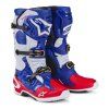 boty TECH 10 limitovaná edice UNION REDBUD MX  ALPINESTARS červená/modrá/bílá/černá (Veľkosť 47)