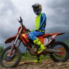 kalhoty TECHSTAR MELT  ALPINESTARS žlutá fluo/modrá 2025 (Veľkosť 28)