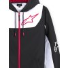 mikina SESSIONS 3 HOODIE  ALPINESTARS černá/bílá/červená (Veľkosť S)