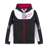 mikina SESSIONS 3 HOODIE  ALPINESTARS černá/bílá/červená (Veľkosť S)