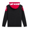 mikina VELOCITY HOODIE  ALPINESTARS černá/červená (Veľkosť S)