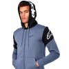 mikina VELOCITY HOODIE  ALPINESTARS modrá/černá (Veľkosť XL)