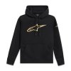 mikina GILDED HOODIE  ALPINESTARS černá/zlatá (Veľkosť S)