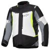bunda ST-1 WATERPROOF  ALPINESTARS světle šedá/černá/žlutá fluo 2025 (Veľkosť S)