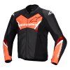 bunda FASTER 3  ALPINESTARS černá/červená fluo 2026 (Veľkosť 46)