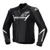 bunda FASTER 3 AIRFLOW  ALPINESTARS černá/bílá 2026 (Veľkosť 52)