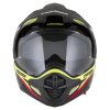 přilba Tour 20 X-tra  CASSIDA žlutá fluo/černá/červená/šedá/černý matný kšilt  plexi s přípravou pro Pinlock 2026 (Veľkosť XS (53 až 54 cm))