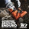 boty TECH 10 ENDURO  ALPINESTARS oranžová fluo/černá/bílá 2026 (Veľkosť 48)