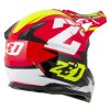 přilba X19D TARGA  ZED  dětská červená/žlutá fluo/černá/bílá 2026 (Veľkosť S (48 cm))