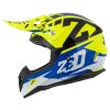 přilba X19D TARGA  ZED  dětská žlutá fluo/modrá/černá/bílá 2026 (Veľkosť S (48 cm))