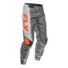 kalhoty F-16  FLY RACING - USA 2025 šedá/černá/bílá (Veľkosť 28)