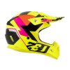 přilba X19D TENDO  ZED  dětská žlutá fluo/růžová/oranžová/černá 2026 (Veľkosť S (48 cm))