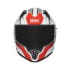 přilba N401 Crower  NOX bílá černá červená 2025 (Veľkosť XS)
