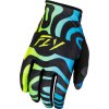rukavice LITE  FLY RACING - USA 2025 černá/modrá/hi-vis (Veľkosť 2XL)