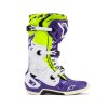 boty TECH 10 limitovaná edice DIRT STUDIOS  ALPINESTARS bílá/fialová/žlutá fluo 2025 (Veľkosť 42)