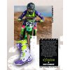 boty TECH 10 limitovaná edice DIRT STUDIOS  ALPINESTARS bílá/fialová/žlutá fluo 2025 (Veľkosť 42)