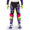 kalhoty SUPERTECH limitovaná edice DIRT STUDIOS  ALPINESTARS bílá/fialová/růžová/žlutá fluo 2025 (Veľkosť 40)