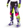 kalhoty SUPERTECH limitovaná edice DIRT STUDIOS  ALPINESTARS bílá/fialová/růžová/žlutá fluo 2025 (Veľkosť 40)