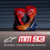 boty SUPERTECH R VENTED limitovaná edice MM93 MARC MARQUEZ  ALPINESTARS červená fluo/tmavě modrá/černá 2025 (Veľkosť 42)