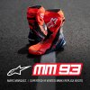 boty SUPERTECH R VENTED limitovaná edice MM93 MARC MARQUEZ  ALPINESTARS červená fluo/tmavě modrá/černá 2025 (Veľkosť 42)