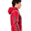 mikina UNBOUND HOODIE  ALPINESTARS červená (Veľkosť L)
