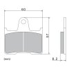 brzdové doštičky NISSIN semi-metalická zmes 2 ks v balení