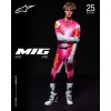 dres SUPERTECH SX AFD limitovaná edice MIG  ALPINESTARS růžová fluo/bílá/oranžová 2025 (Veľkosť S)