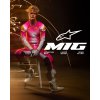 dres SUPERTECH SX AFD limitovaná edice MIG  ALPINESTARS růžová fluo/bílá/oranžová 2025 (Veľkosť S)