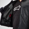 airbagová vesta TECH-AIR®3 V2 LEATHER system  ALPINESTARS černá 2026 (Veľkosť XS)