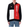 mikina na zip DUCATI Corse  červená  černá  bílá (Veľkosť S)
