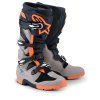 boty TECH 7 ENDURO  ALPINESTARS černá/tmavě šedá/oranžová fluo 2026 (Veľkosť 43)