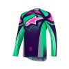 dres TECHSTAR NOMUR  ALPINESTARS tmavě fialová/zelená/růžová fluo 2026 (Veľkosť S)