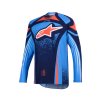 dres TECHSTAR NOMUR  ALPINESTARS tmavě modrá/oranžová/modrá 2026 (Veľkosť S)