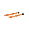 ventil pre bezdušové aplikácie, OXFORD (oranžový, vrátane čiapočky, hliníková zliatina, dĺžka 60 mm)