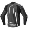 bunda FUSION  ALPINESTARS černá/bílá/metalická šedá (Veľkosť 56)