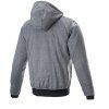 bunda CHROME IGNITION HOODIE  ALPINESTARS šedá/bílá/černá/červená 2026 (Veľkosť L)