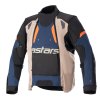 bunda HALO DRYSTAR  ALPINESTARS tmavě modrá/khaki/oranžová/černá 2025 (Veľkosť S)