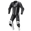 jednodílná kombinéza FUSION  TECH-AIR kompatibilní  ALPINESTARS černá/bílá (Veľkosť 58)