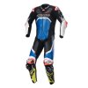 jednodílná kombinéza GP TECH 4  TECH-AIR kompatibilní  ALPINESTARS modrá/žlutá fluo/červená fluo/černá/bílá 2025 (Veľkosť 50)