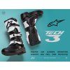 boty TECH 3  ALPINESTARS černé/bílé 2027 (Veľkosť 38)