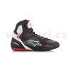 boty FASTER-3 RIDEKNIT  ALPINESTARS černé/bílé/červené 2025 (Veľkosť 42,5)