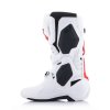 boty TECH 10 SUPERVENTED  ALPINESTARS  perforované bílá/červená/černá 2026 (Veľkosť 40,5)