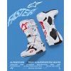 boty TECH 10 SUPERVENTED  ALPINESTARS  perforované bílá/červená/černá 2027 (Veľkosť 44,5)