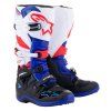 boty TECH 7  ALPINESTARS černá/tmavě modrá/červená/bílá (Veľkosť 38)