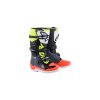 boty TECH 7 S  ALPINESTARS  dětské šedá/červená fluo/žlutá fluo 2025 (Veľkosť 34)