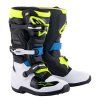 boty TECH 7 S  ALPINESTARS  dětské černá/bílá/žlutá fluo/modrá (Veľkosť 40,5)