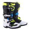 boty TECH 7 S  ALPINESTARS  dětské černá/bílá/žlutá fluo/modrá 2025 (Veľkosť 34)