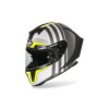 přilba GP 550 S SKYLINE  AIROH bílá/černá/fluo-matná (Veľkosť XL)