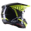 přilba S-M5 BEAM  ALPINESTARS černá antracit/žlutá fluo lesklá (Veľkosť 2XL (obvod 63 - 64 cm))